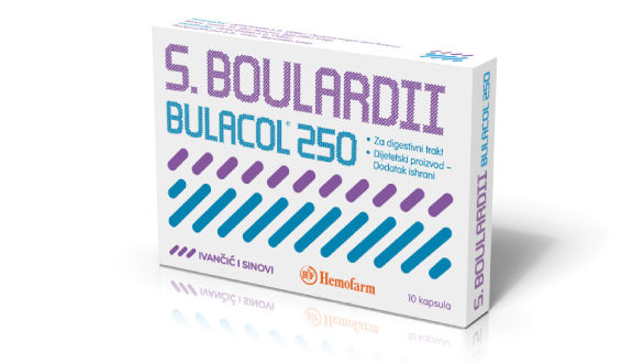 S. boulardii Bulacol 250 je dodatak ishrani na bazi probiotskog kvasca po imenu Saccharomyces boulardii (S. boulardii) u obliku kapsula